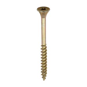C2 Floor-Fix - TX - Double Countersunk with Ribs - Twin-Cut - Yellow 4.2 x 55